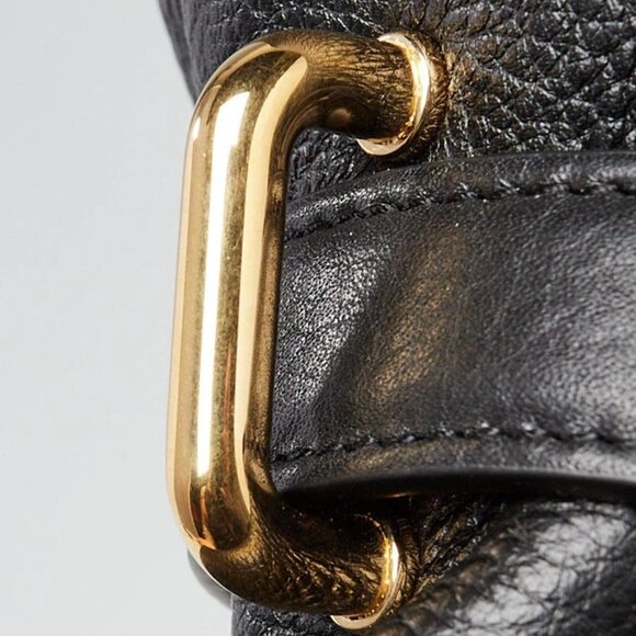 Celine Black Leather Medium Anita Shoulder Bag - Picture 5 of 12